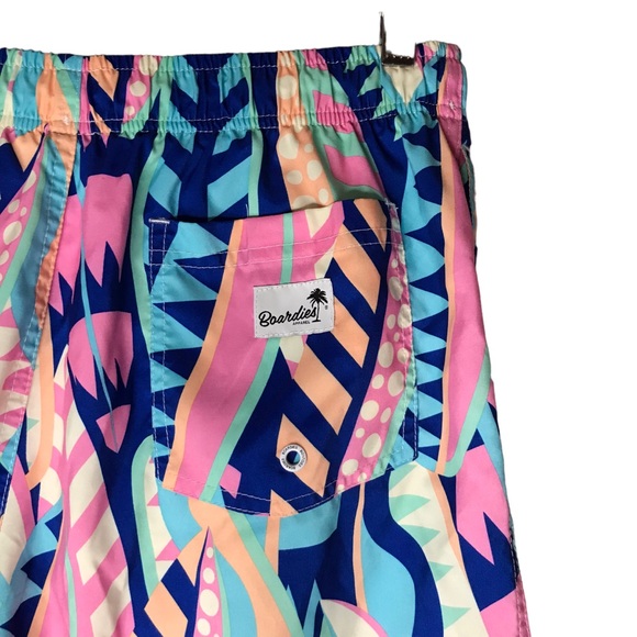 Boardies Swim Trunks Shorts Beach Swimming Mesh Liner Patterned Men’s Large - Picture 7 of 9